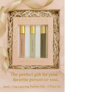 Sand + Fog Layering Perfume Oil Trio – Soft, Cozy, Everyday Luxury